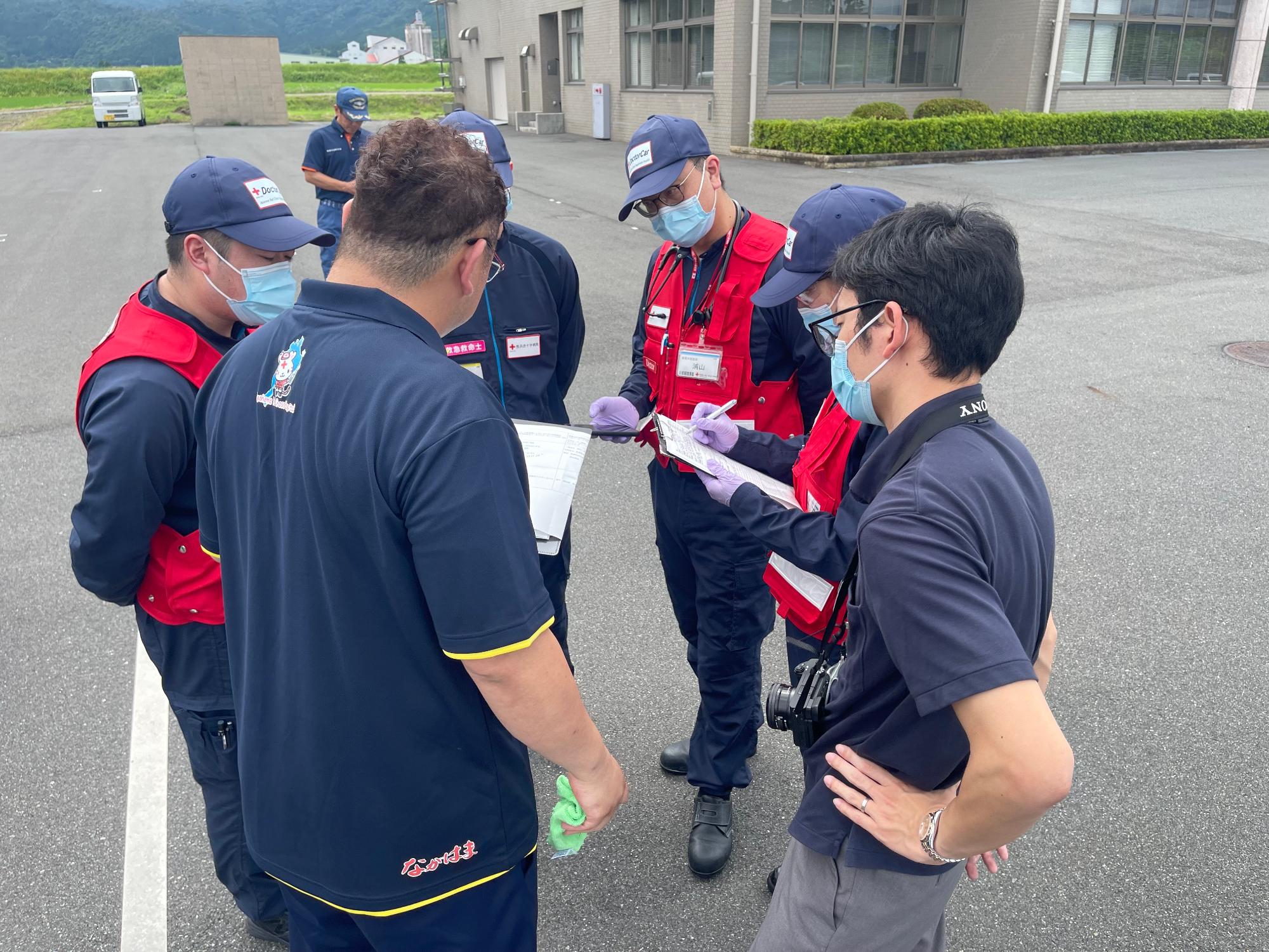 長浜赤十字病院ドクターカーとの連携訓練を実施しました／高島市
