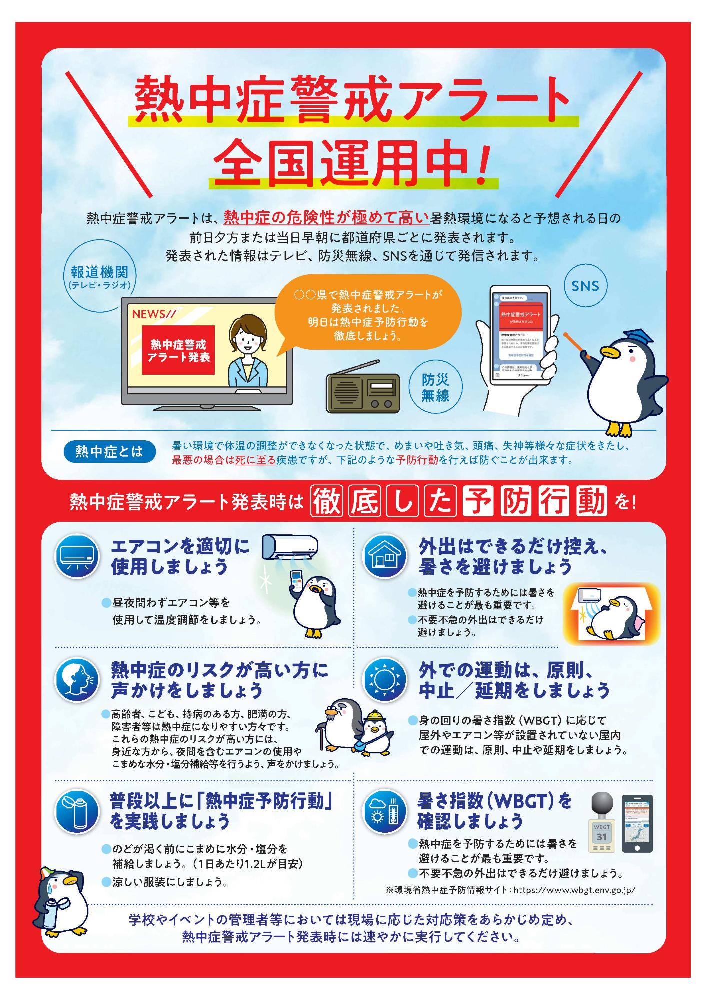 熱中症警戒アラート全国運用中!