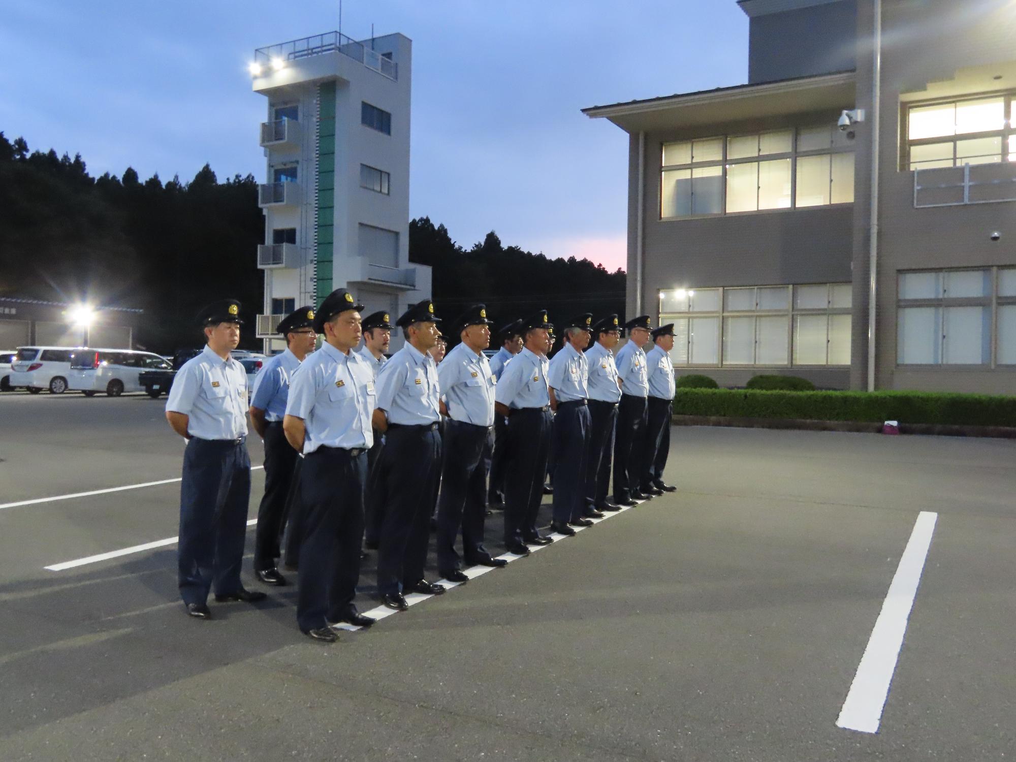 分団長、部長の皆さん