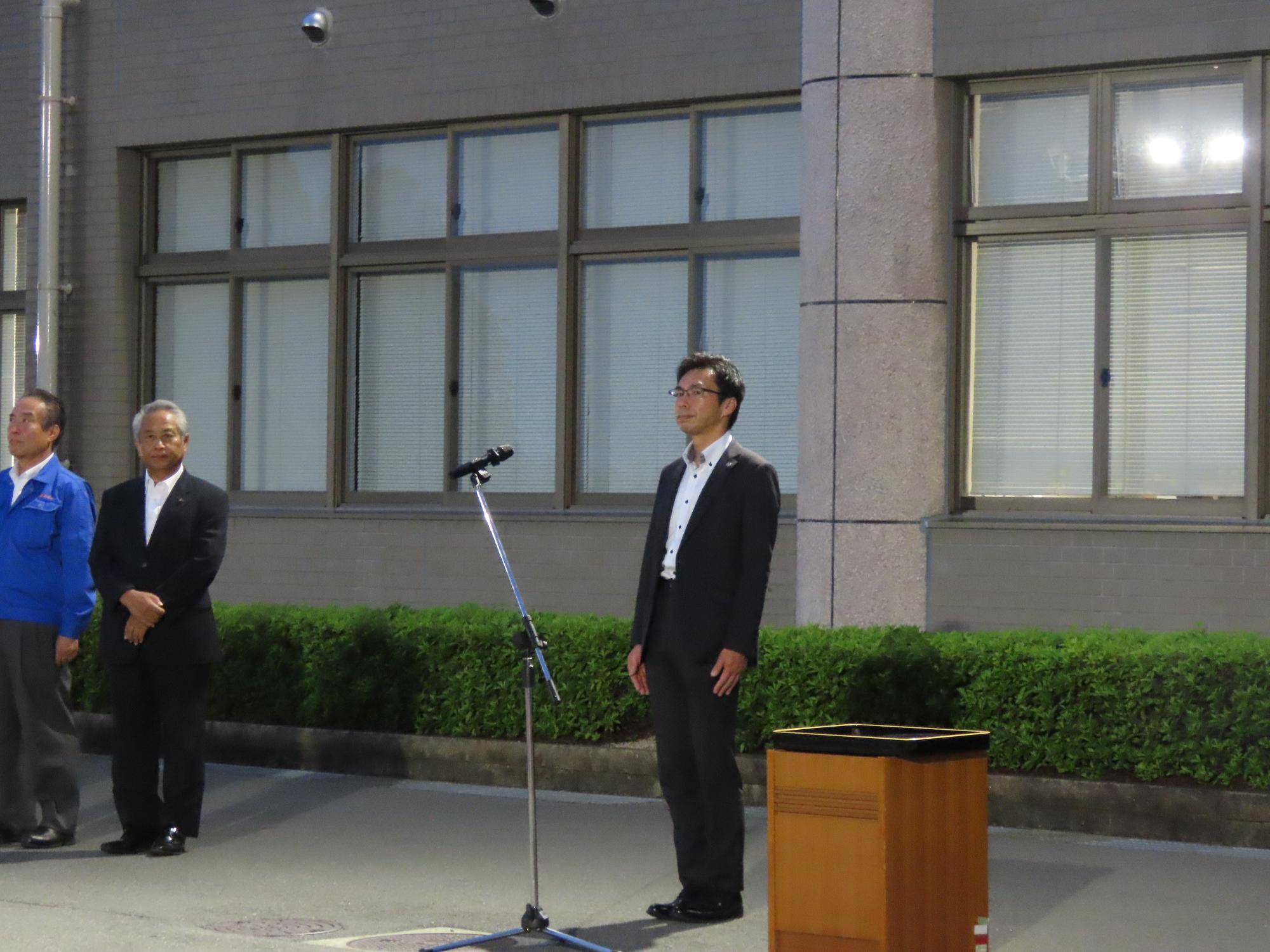 高島市長からの激励のことば