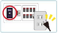 停電時はブレーカーを落としましょう