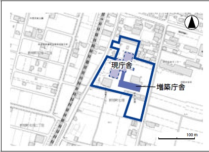現新旭庁舎の地図