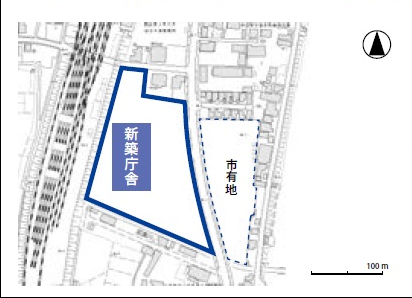 今津町今津の新築移転場所の地図