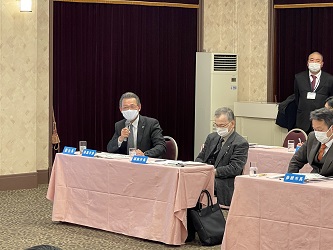 滋賀県市長会議の第4回臨時会の様子