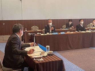 令和3年度滋賀県市長会議（第2回定例会）の様子