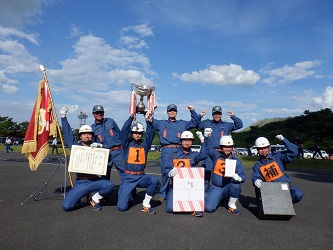 第57回滋賀県消防操法訓練大会の様子