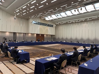 滋賀県市長会議（第3回臨時会）および県市行政会議の様子