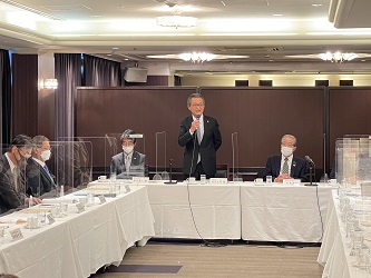 高島経済会令和4年度行政懇談会の様子