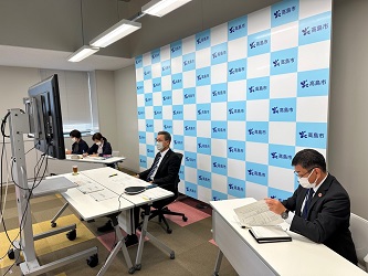 第12回滋賀県新型コロナウイルス感染症対策協議会の様子
