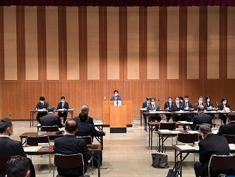 令和5年2月滋賀県後期高齢者医療広域連合議会定例会の様子