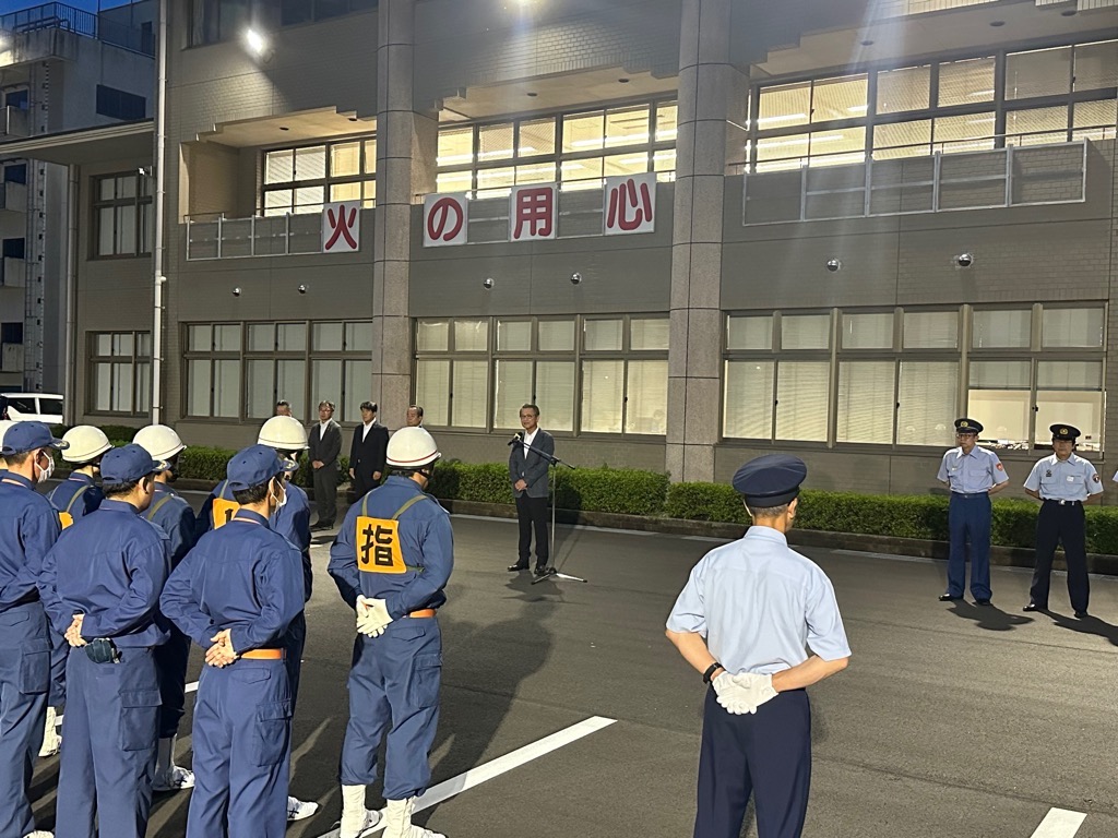 第58回滋賀県消防操法訓練大会出場者激励式の様子1