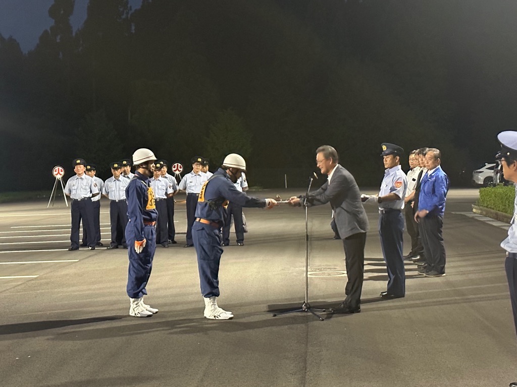 第58回滋賀県消防操法訓練大会出場者激励式の様子2