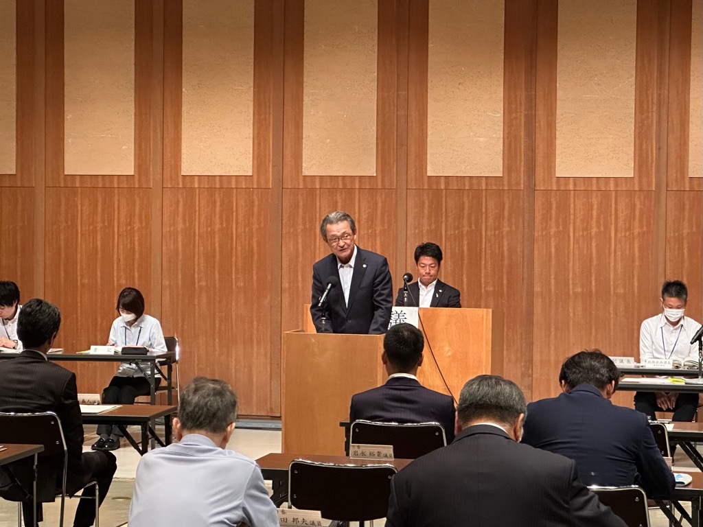 令和5年7月滋賀県後期高齢者医療広域連合議会臨時会の様子