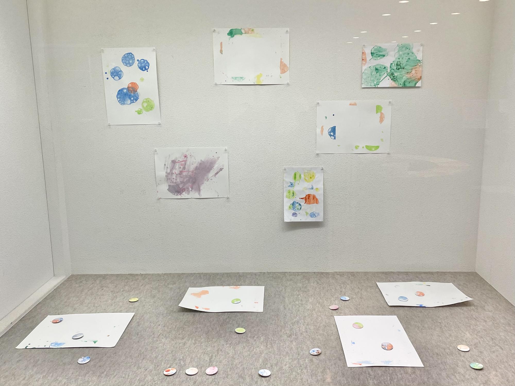 かざろう（シャボン玉）の展示の様子