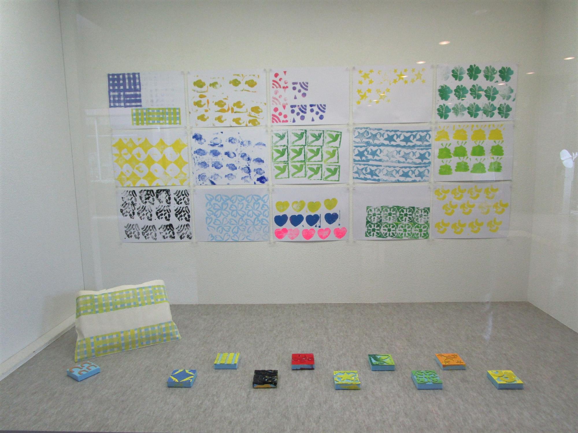 かざろう（ハンコのバッグ）の展示の様子